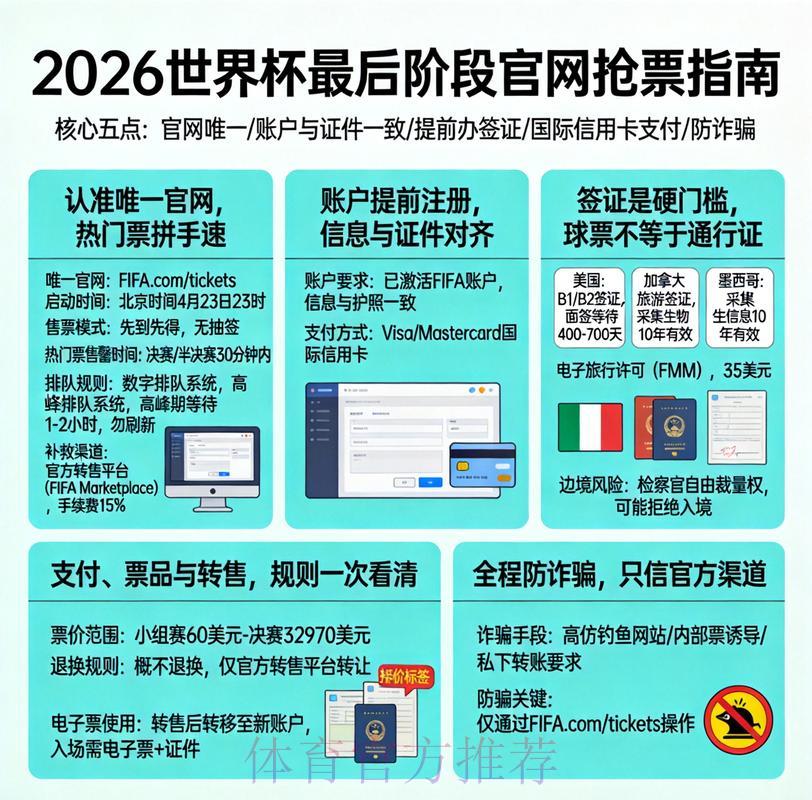 2026世界杯手机购票最佳指南